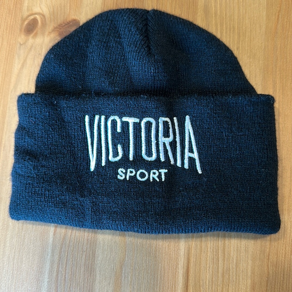 Victoria Sport Victorias Secret Black Beanie One Size